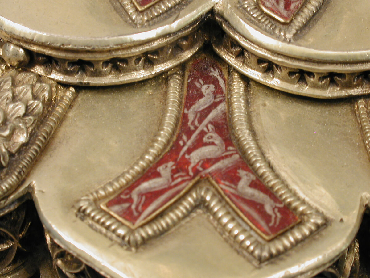 Chalice, Silver gilt, enamel, Spanish