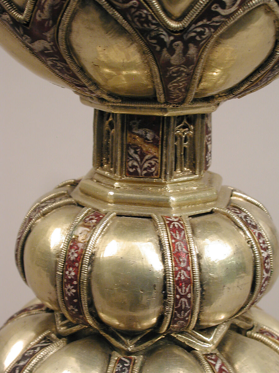 Chalice, Silver gilt, enamel, Spanish