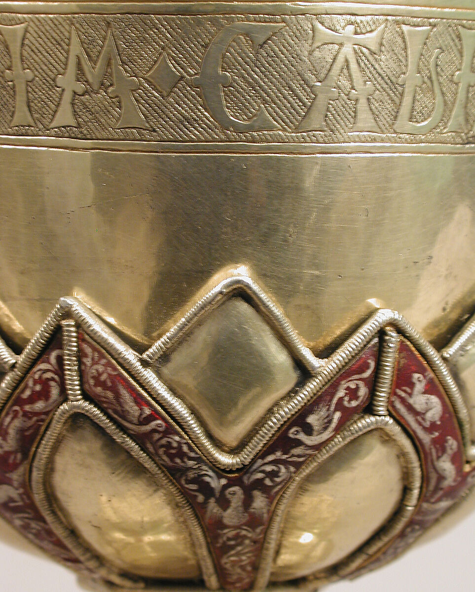 Chalice, Silver gilt, enamel, Spanish