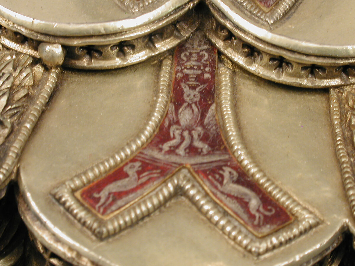 Chalice, Silver gilt, enamel, Spanish