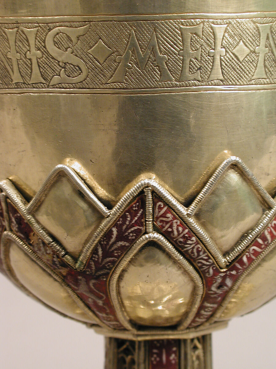 Chalice, Silver gilt, enamel, Spanish