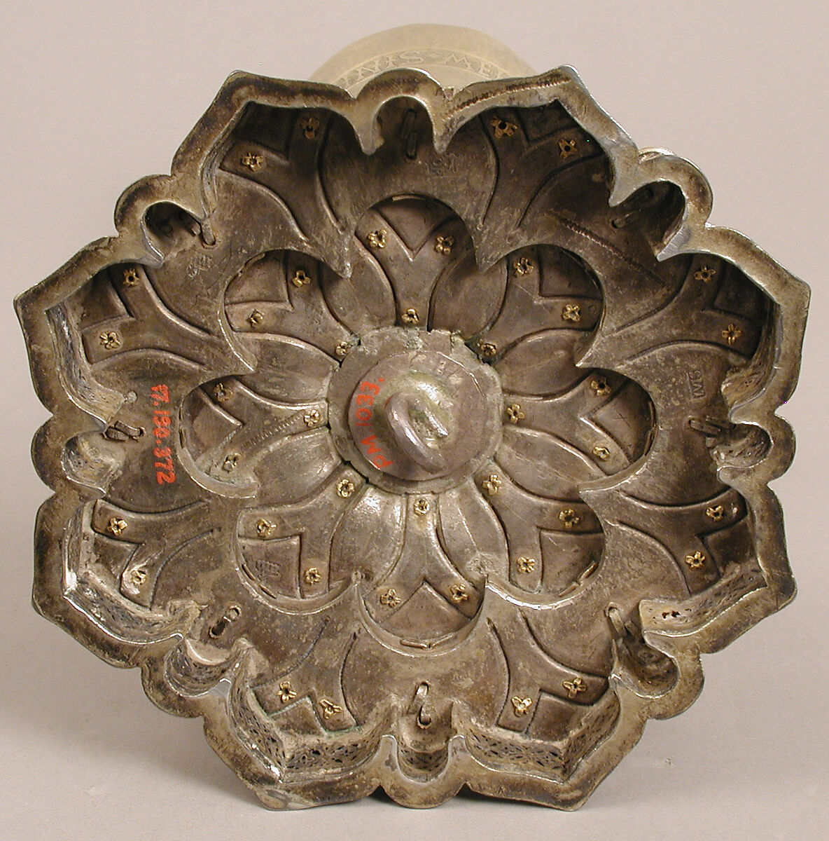 Chalice, Silver gilt, enamel, Spanish