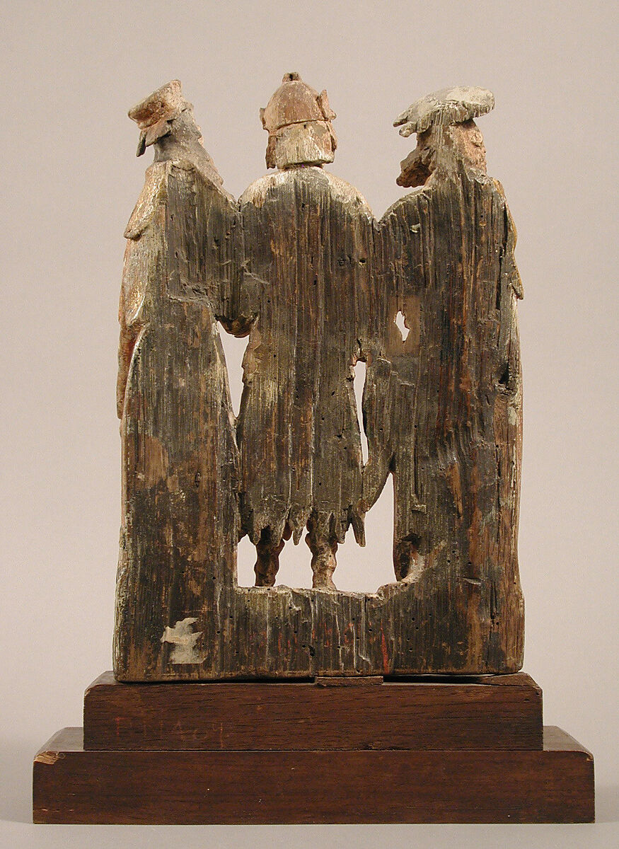 The Three Magi (?), Wood with paint and gilding, French or South Netherlandish
