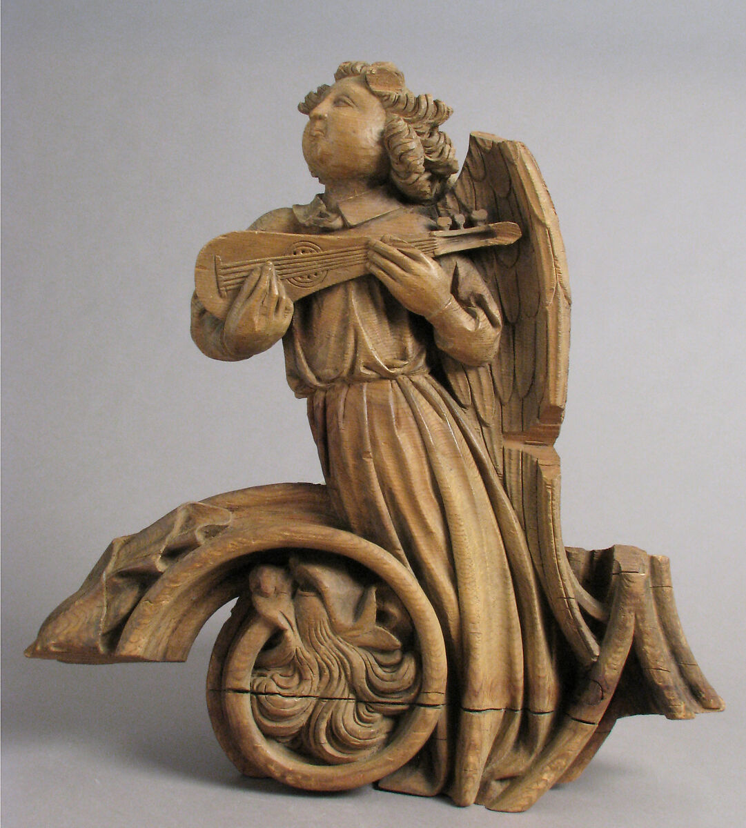 Musical Angel, Wood, French