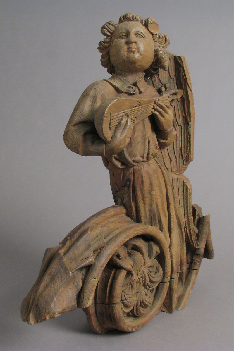 Musical Angel, Wood, French 