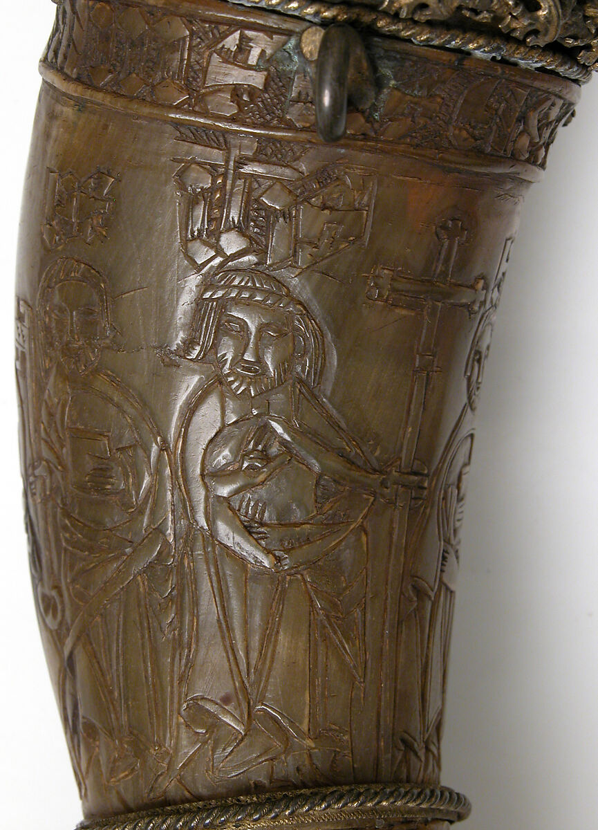 Hunting Horn, Horn, silver-gilt mounts, French