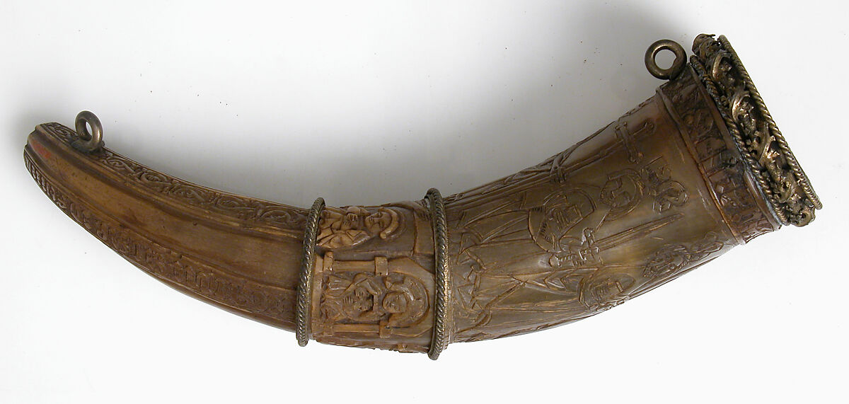 Hunting Horn, Horn, silver-gilt mounts, French