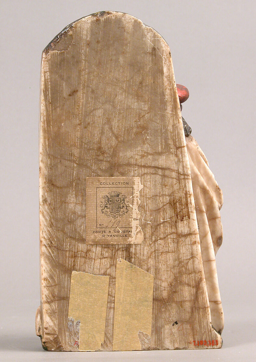 Saint Anna and Saint Joachim, Alabaster, polychromy, German