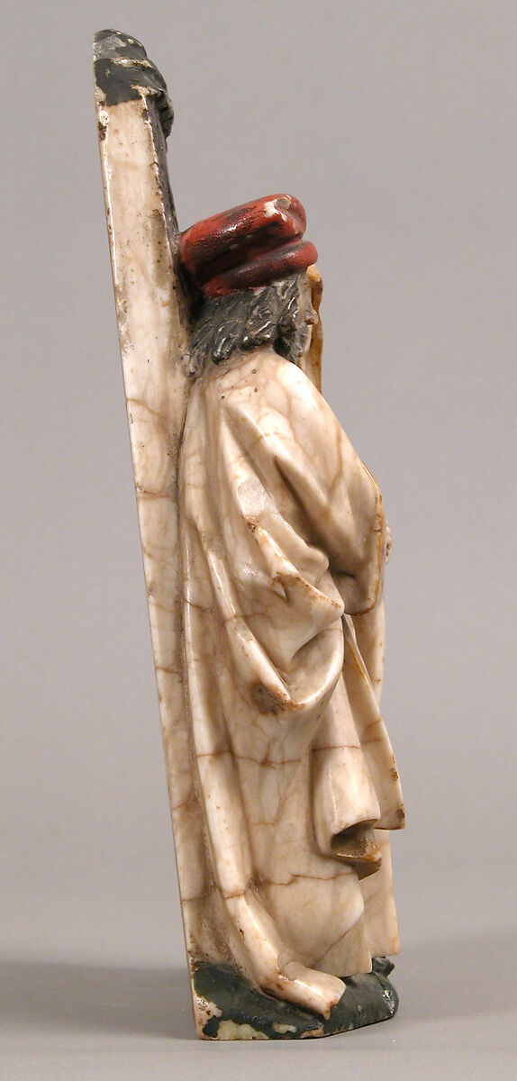 Saint Anna and Saint Joachim, Alabaster, polychromy, German