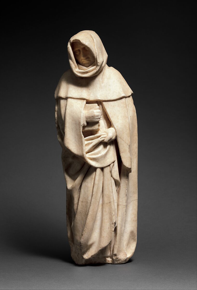Mourner, Etienne Bobillet (Franco-Netherlandish, active Bourges, 1453), Alabaster, French 