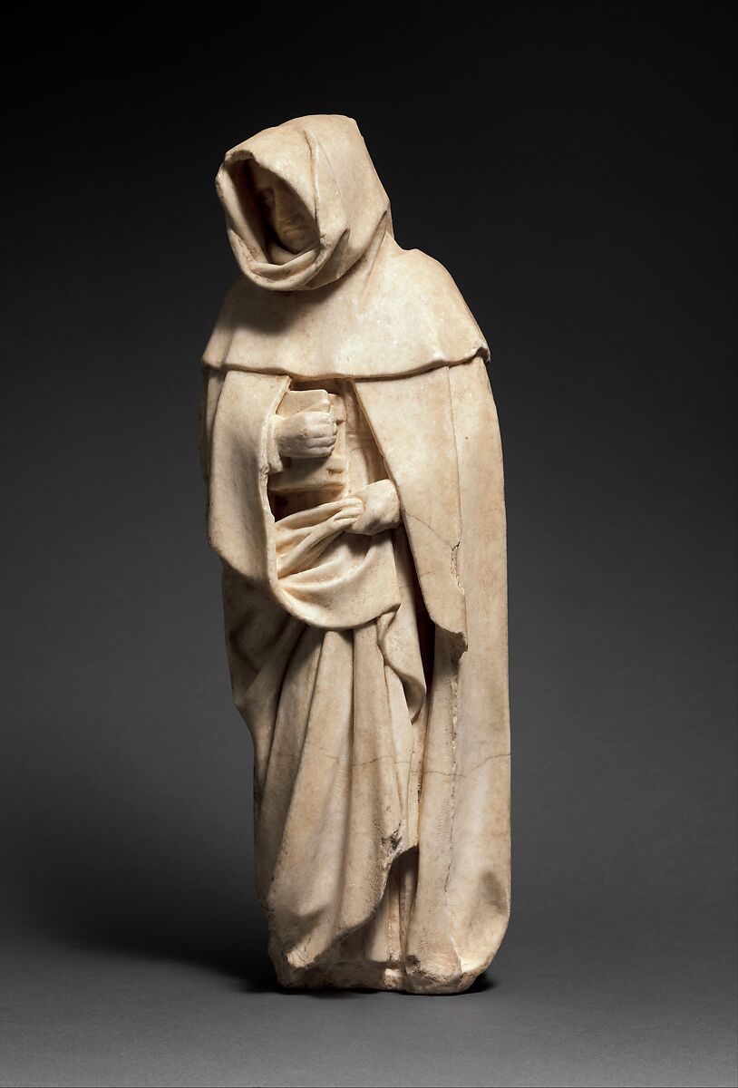 Mourner, Etienne Bobillet (Franco-Netherlandish, active Bourges, 1453), Alabaster, French