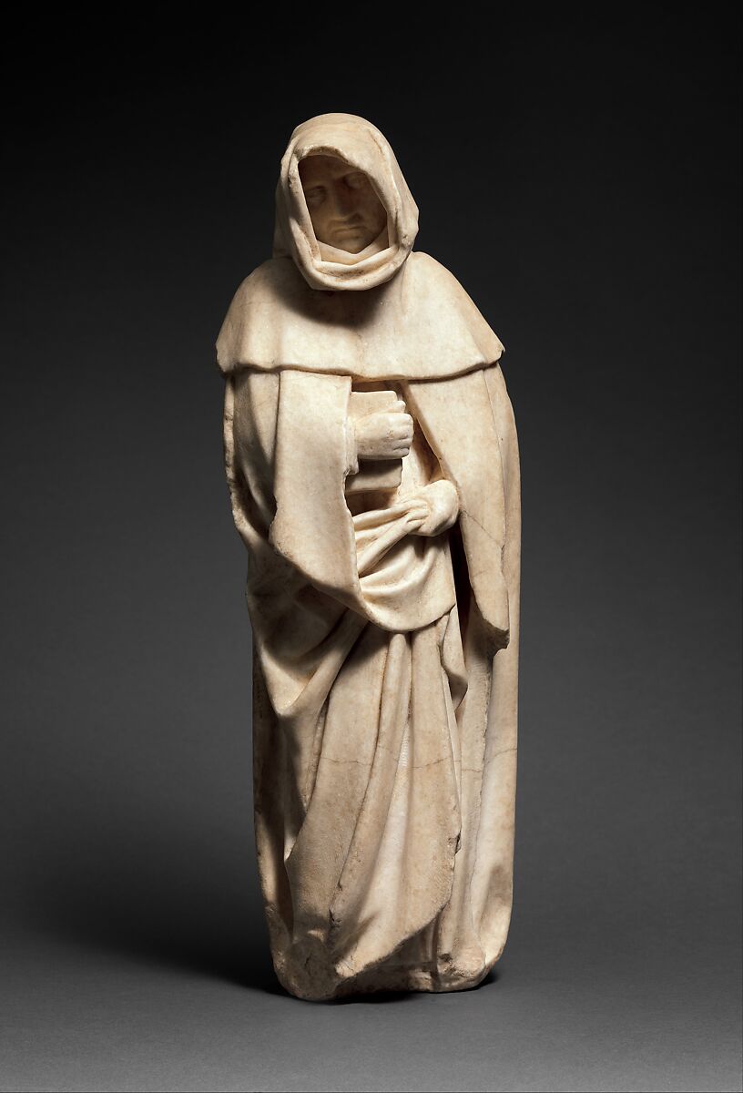 Mourner, Etienne Bobillet (Franco-Netherlandish, active Bourges, 1453), Alabaster, French