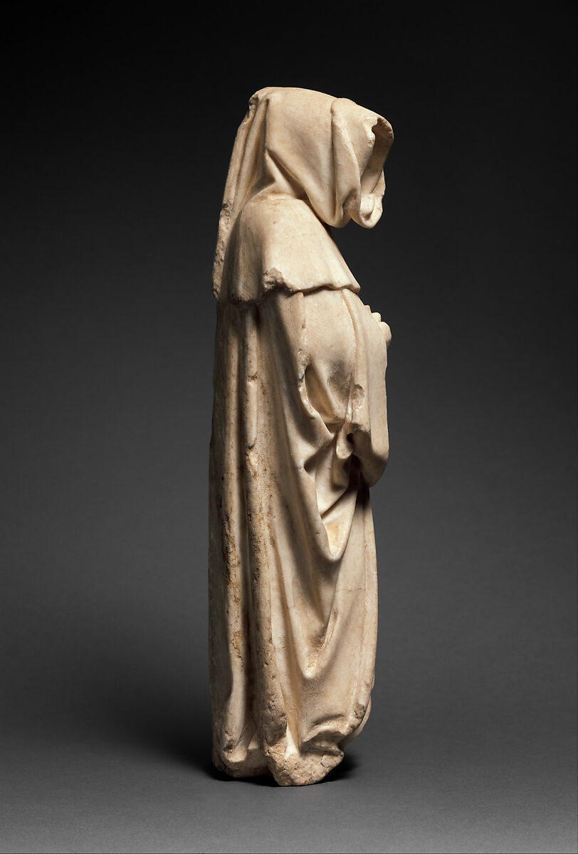 Mourner, Etienne Bobillet (Franco-Netherlandish, active Bourges, 1453), Alabaster, French