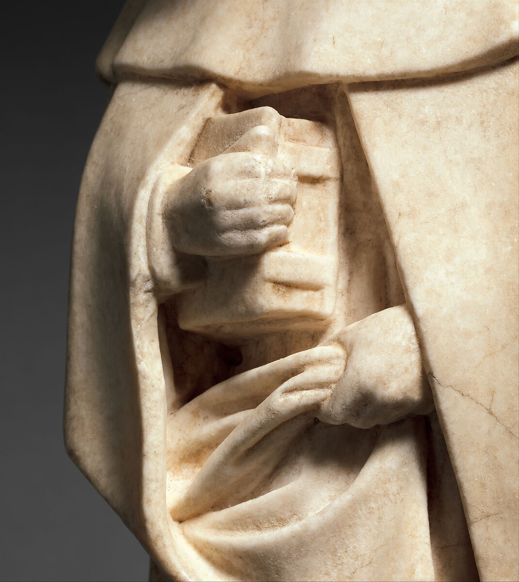 Mourner, Etienne Bobillet (Franco-Netherlandish, active Bourges, 1453), Alabaster, French