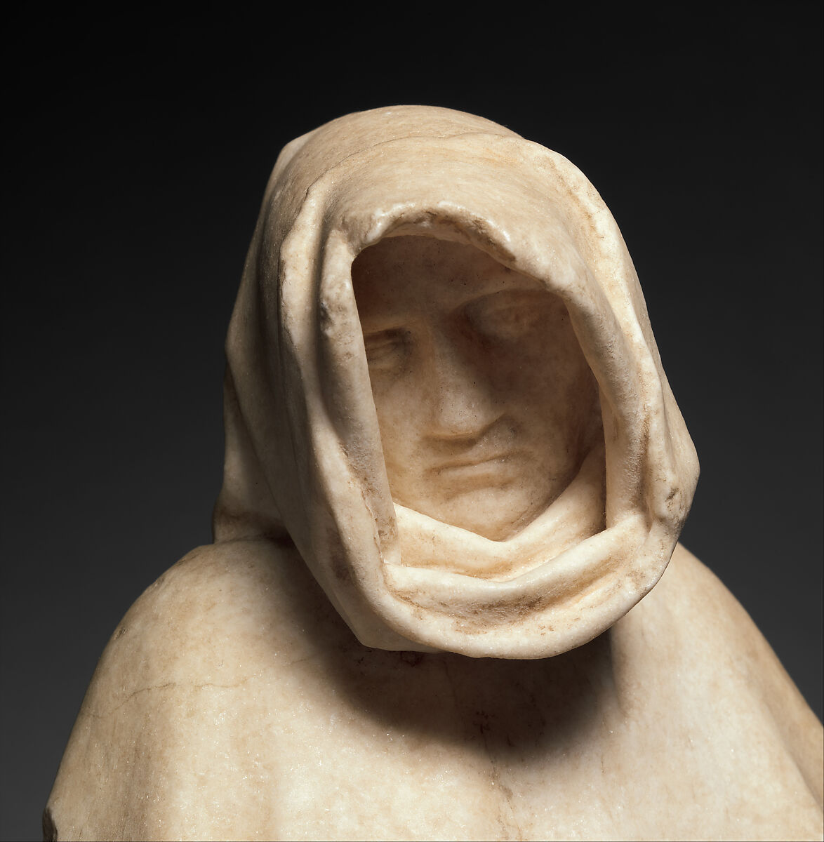 Mourner, Etienne Bobillet (Franco-Netherlandish, active Bourges, 1453), Alabaster, French