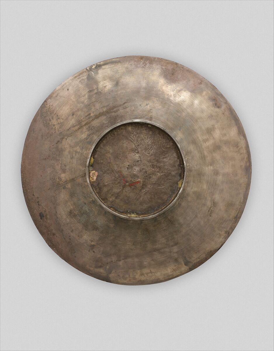 Plate with the Battle of David and Goliath, Silver, Byzantine
