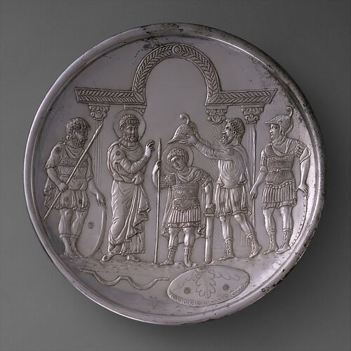 Plate with the Arming of David
