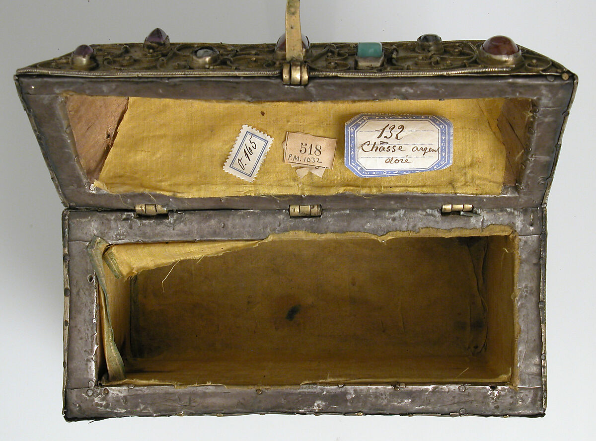 Chasse, Silver-gilt, wood, gems, intaglio, cameo over wood core, German