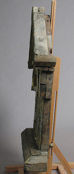 Shrine, Copper-gilt, enamels, rock crystal cabochons on wood, German