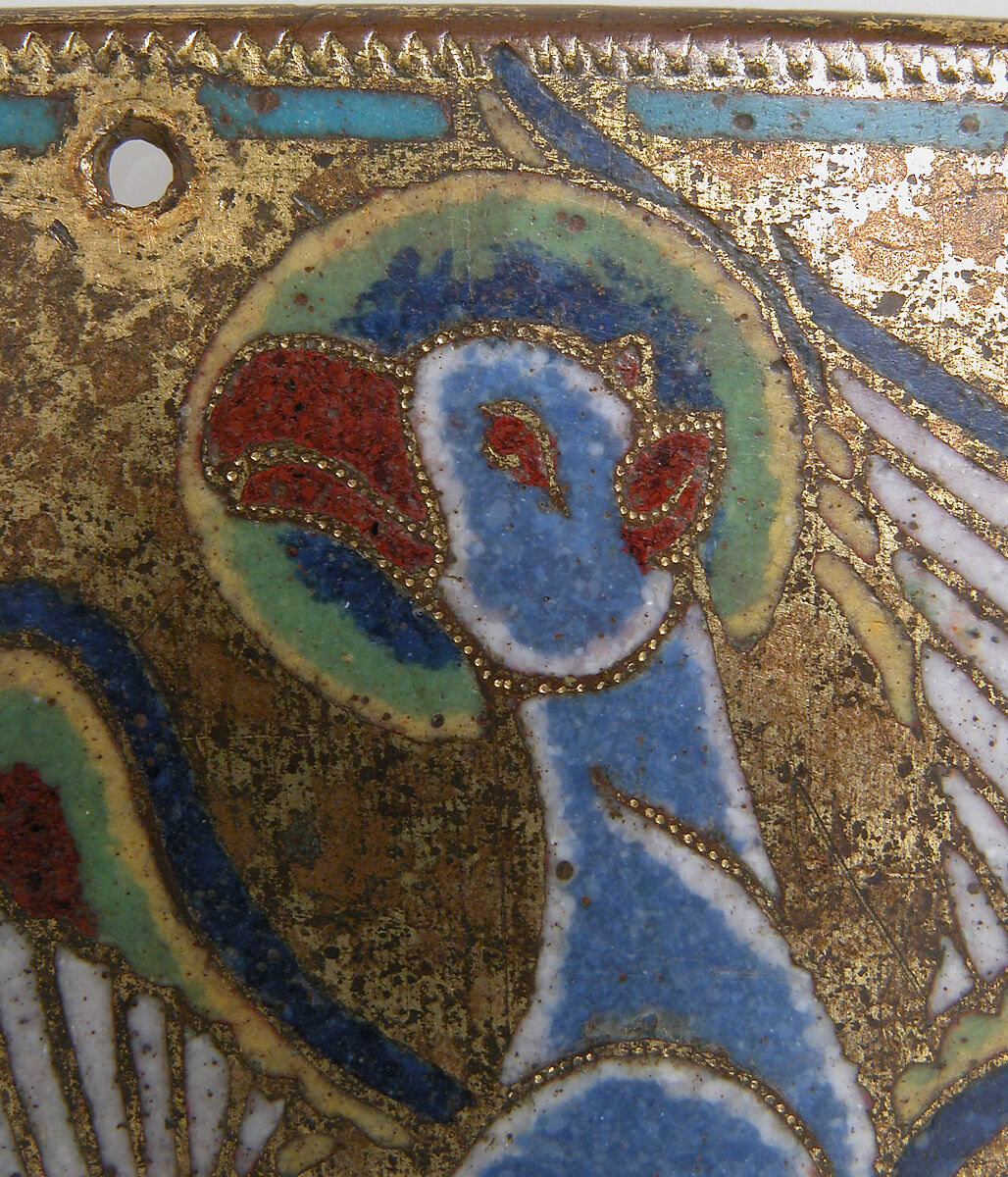 Cross Terminal, Champlevé enamel and gilded copper, French