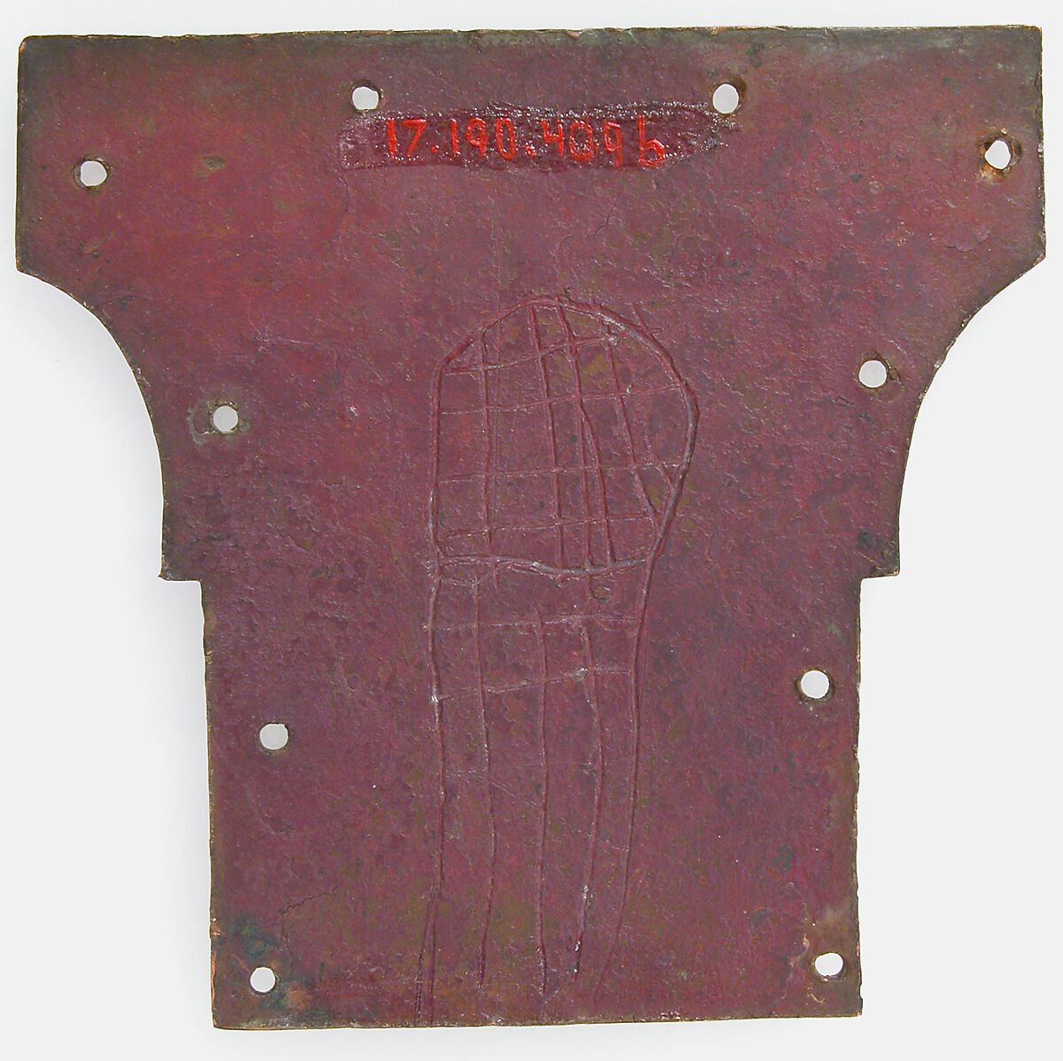 Cross Terminal, Champlevé enamel and gilded copper, French