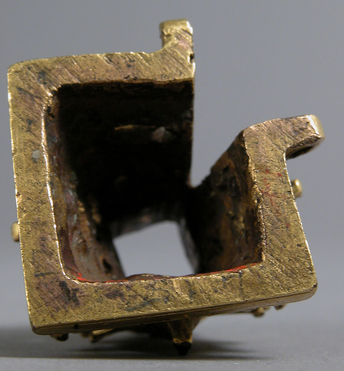 Capital from a Reliquary Shrine, Copper alloy, gilt, German