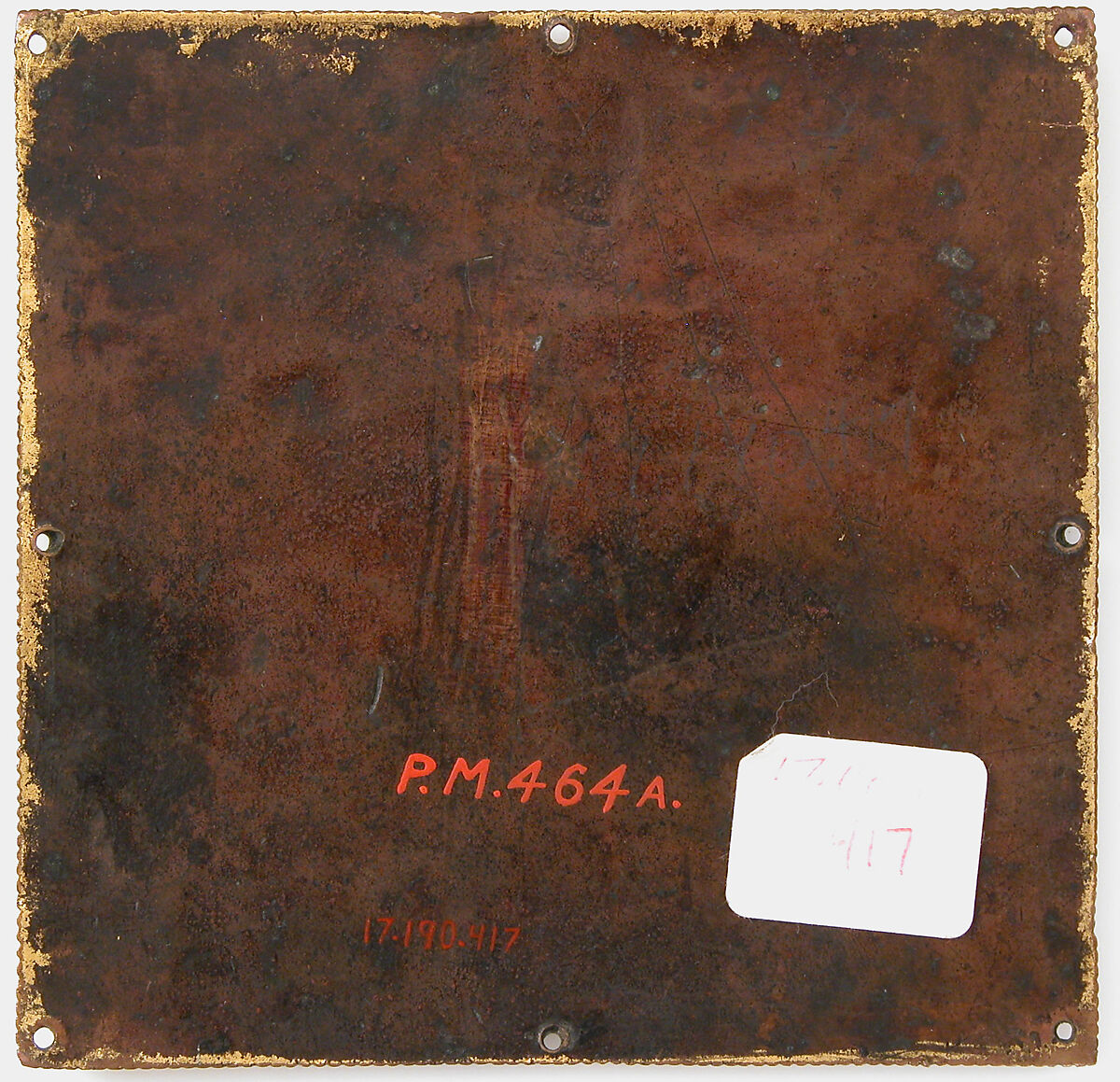 Plaque with the Annunciation to the Shepherds, Champlevé enamel, copper alloy, gilt, South Netherlandish