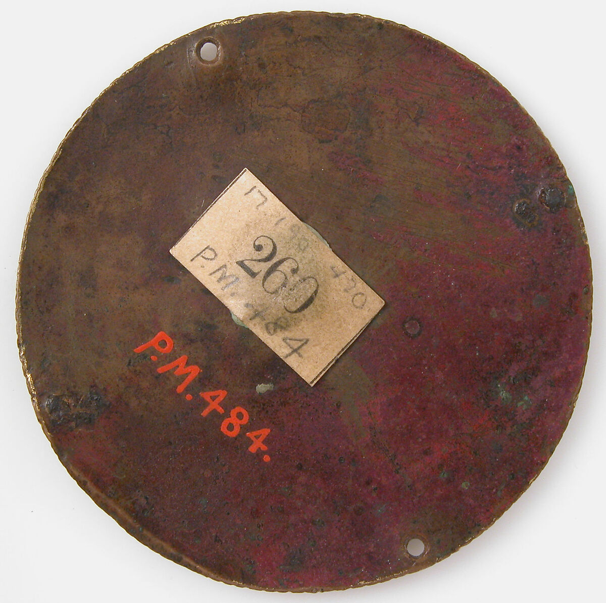 Roundel with the Virgin, Champlevé enamel, copper alloy, gilt, South Netherlandish