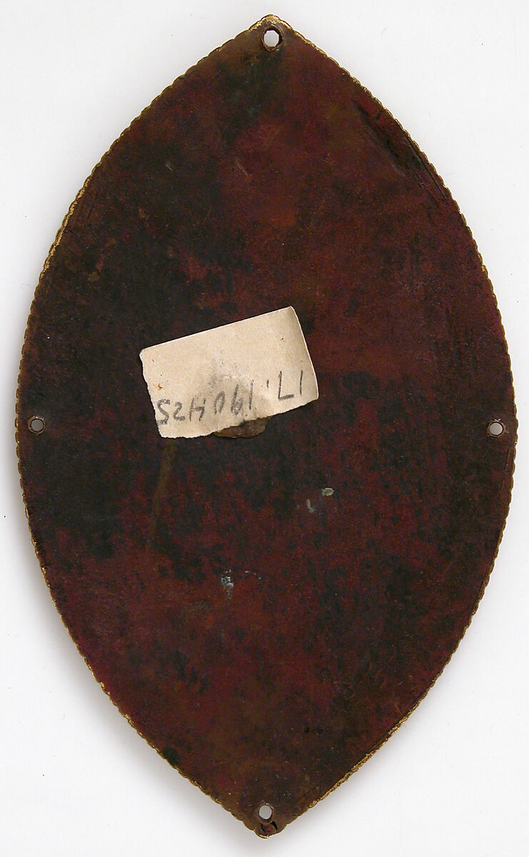 Plaque with Christ in Majesty, Champlevé enamel, copper alloy, gilt, South Netherlandish