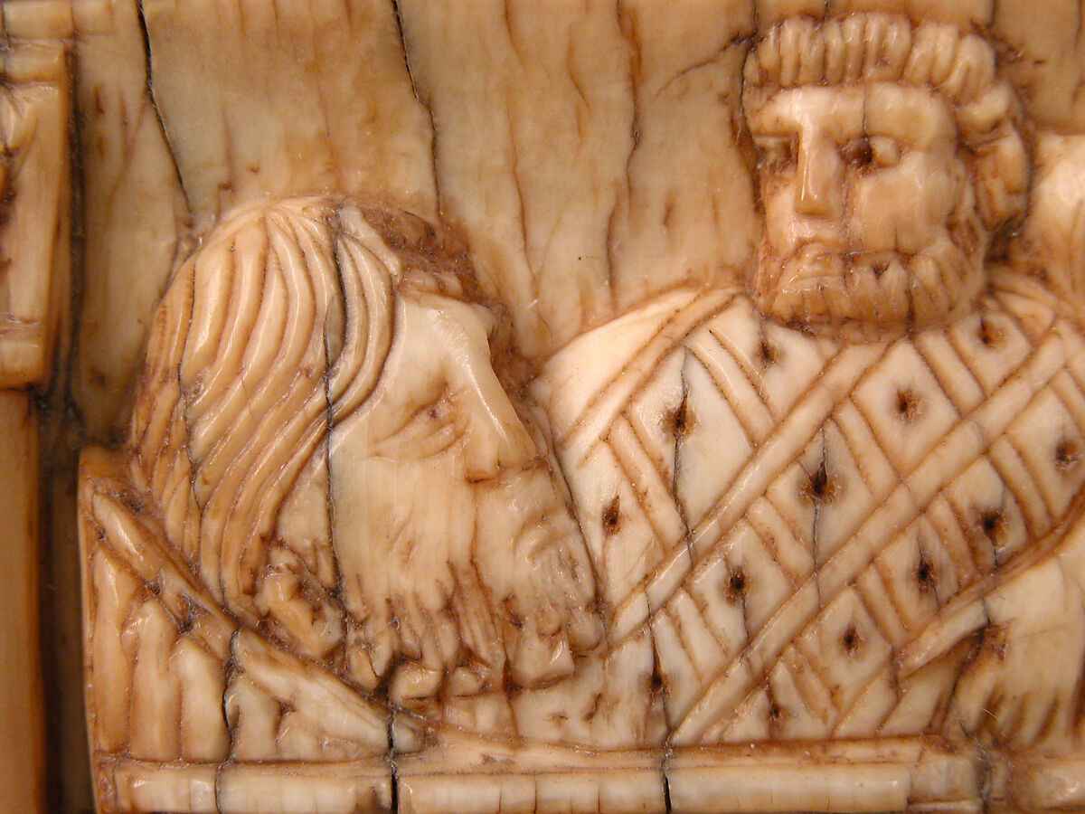 Center Panel of a Triptych with the Crucifixion and the Entombment, Elephant ivory, South Italian