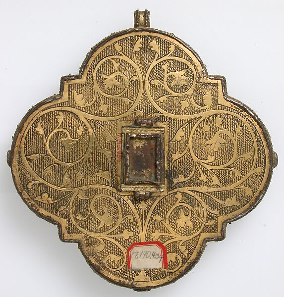 Reliquary, Champlevé enamel, gilded copper, and glass, German