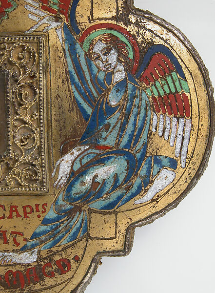 Reliquary, Champlevé enamel, gilded copper, and glass, German