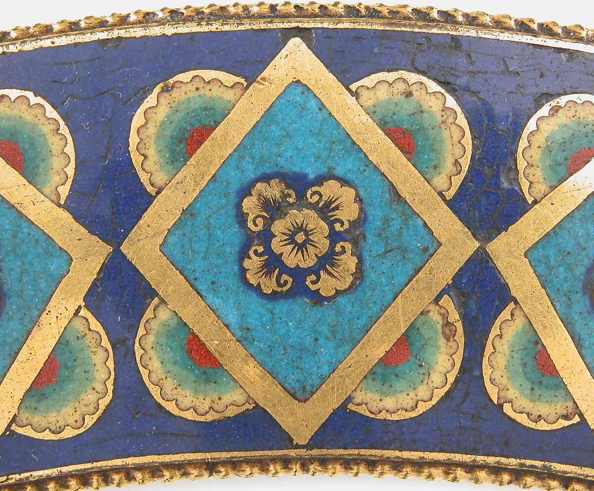 Plaque from a Reliquary Shrine, Champlevé enamel, copper alloy, gilt, German
