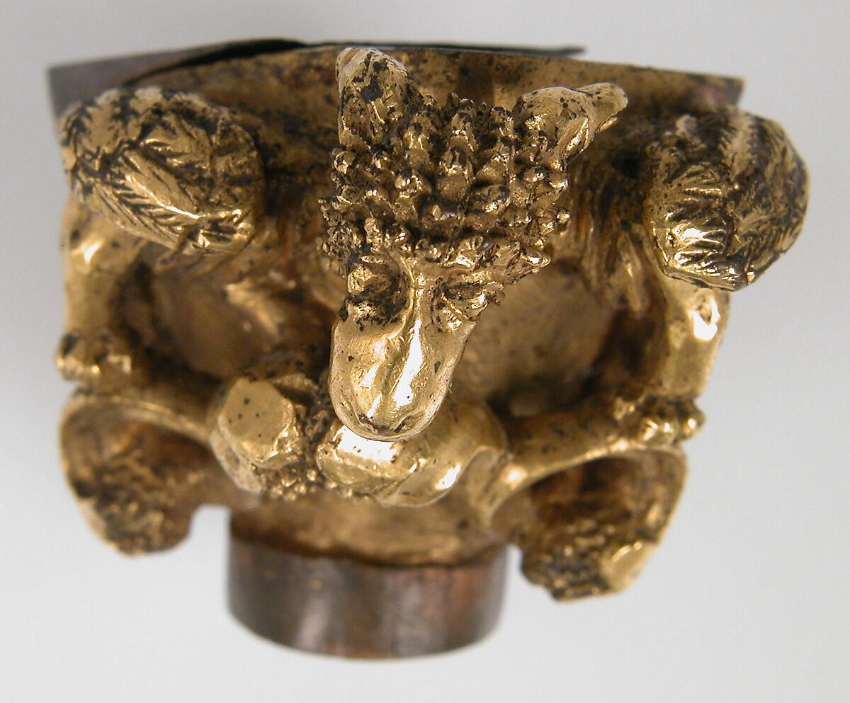 Capital from a Reliquary Shrine, copper alloy, gilt, German