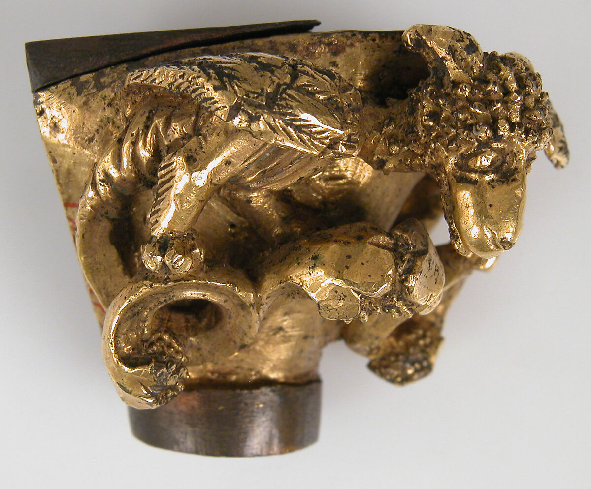 Capital from a Reliquary Shrine, copper alloy, gilt, German