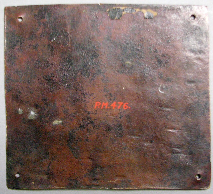 Plaque with the Massacre of the Innocents, Champlevé enamel, copper-gilt, German