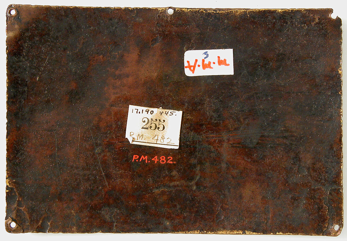 Plaque with Saint Paul and His Disciples, Champlevé enamel, copper, British (?)