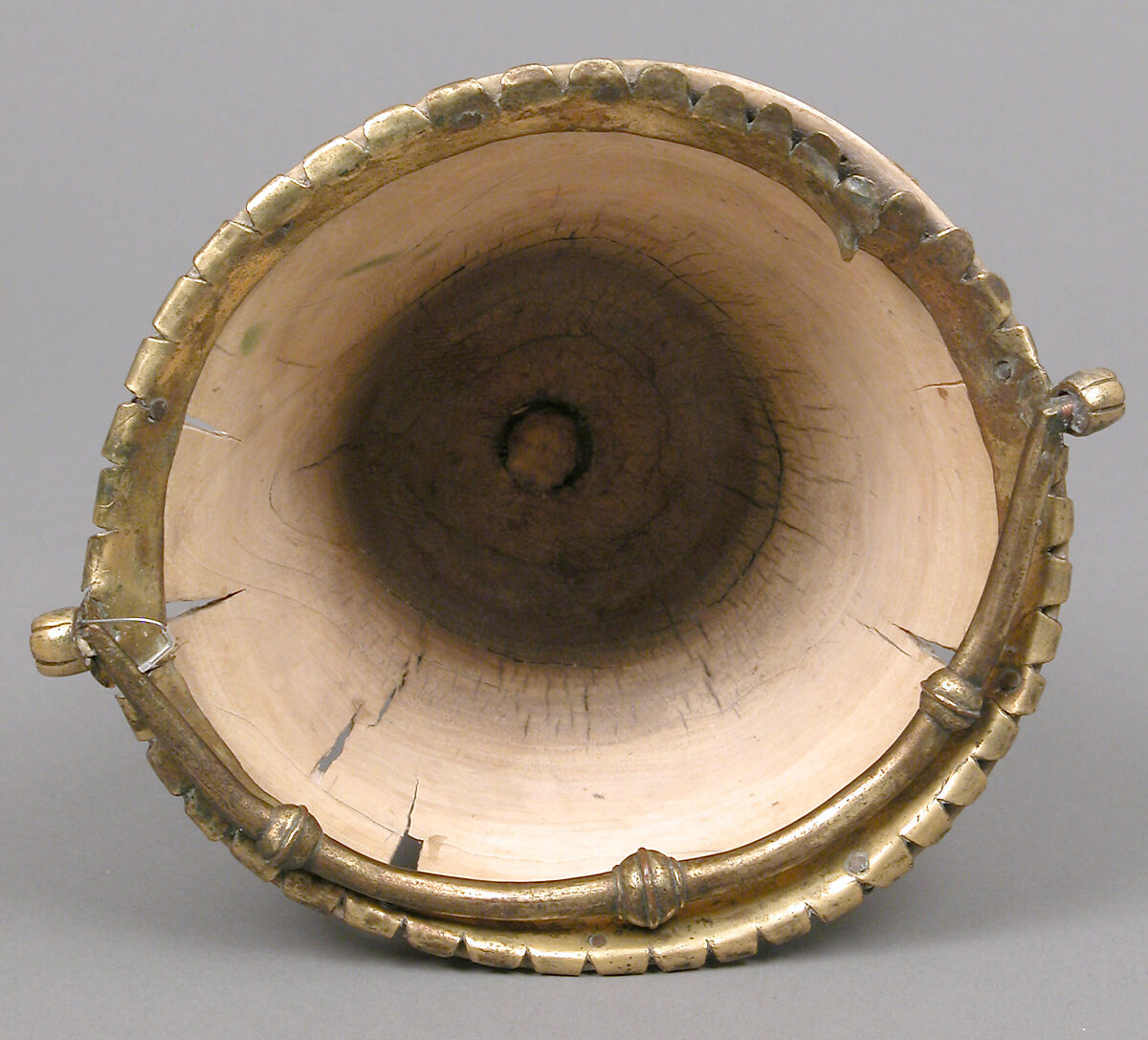 Situla (Bucket for Holy Water), Elephant ivory with gilded copper-alloy mounts and foil inlays, Carolingian