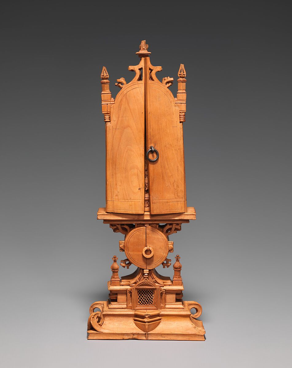 Miniature Altarpiece with the Crucifixion, Boxwood, Netherlandish