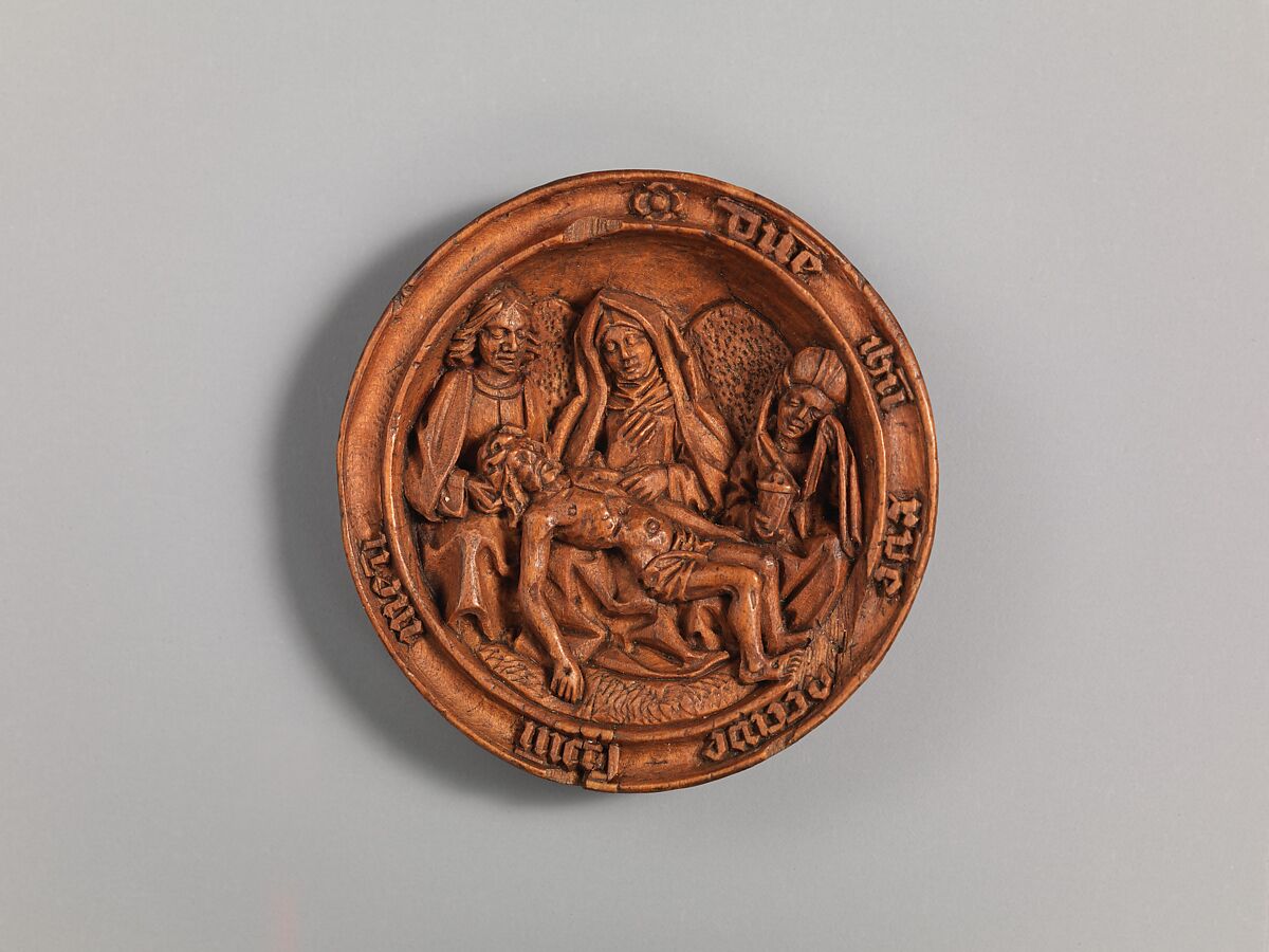 Half of a Prayer Bead with the Lamentation