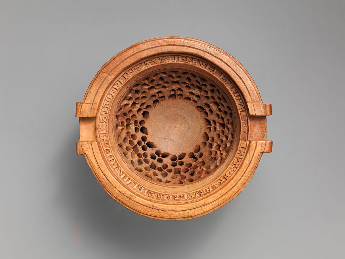 Half of a Prayer Bead with Jesus Carrying the Cross, Boxwood, Netherlandish