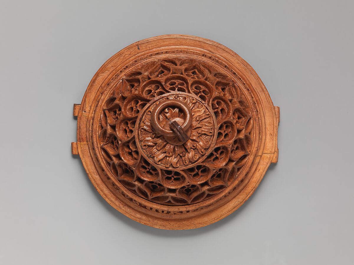 Half of a Prayer Bead with Jesus Carrying the Cross, Boxwood, Netherlandish