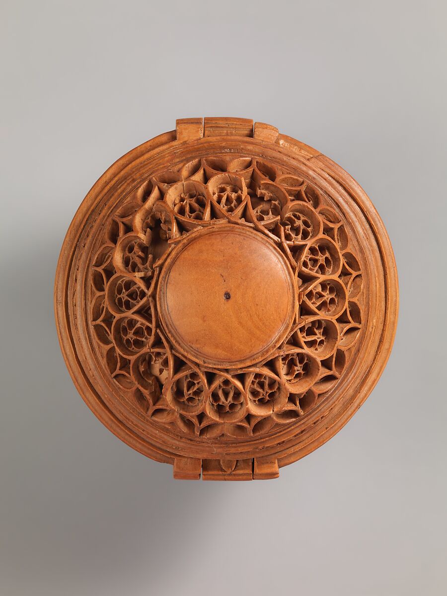 Prayer Bead with the Crucifixion and Jesus before Pilate, Boxwood, Netherlandish