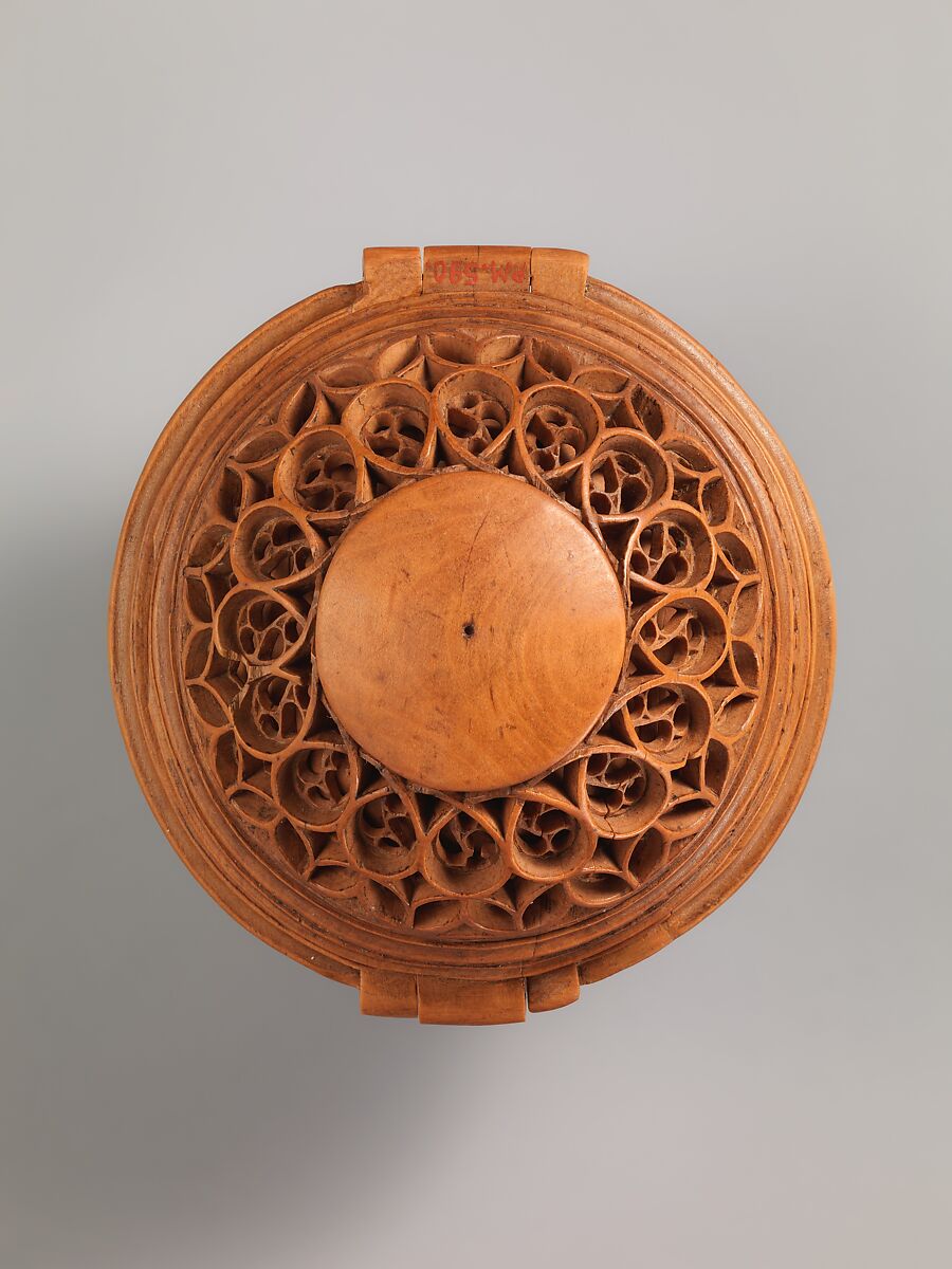 Prayer Bead with the Crucifixion and Jesus before Pilate, Boxwood, Netherlandish