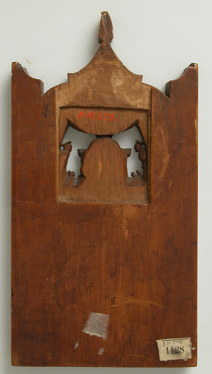 Plaque with the Adoration of Trinity, Boxwood, Spanish