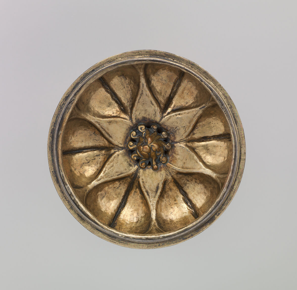 Beaker, Attributed to Hans Greiff (German, active ca. 1470–died 1516 Ingolstadt), Horn, gilded silver mounts and cover, German