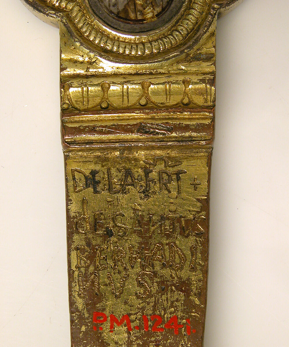 Processional Cross, Basse taille enamel, silver, silver-gilt, niello, copper-gilt, Italian