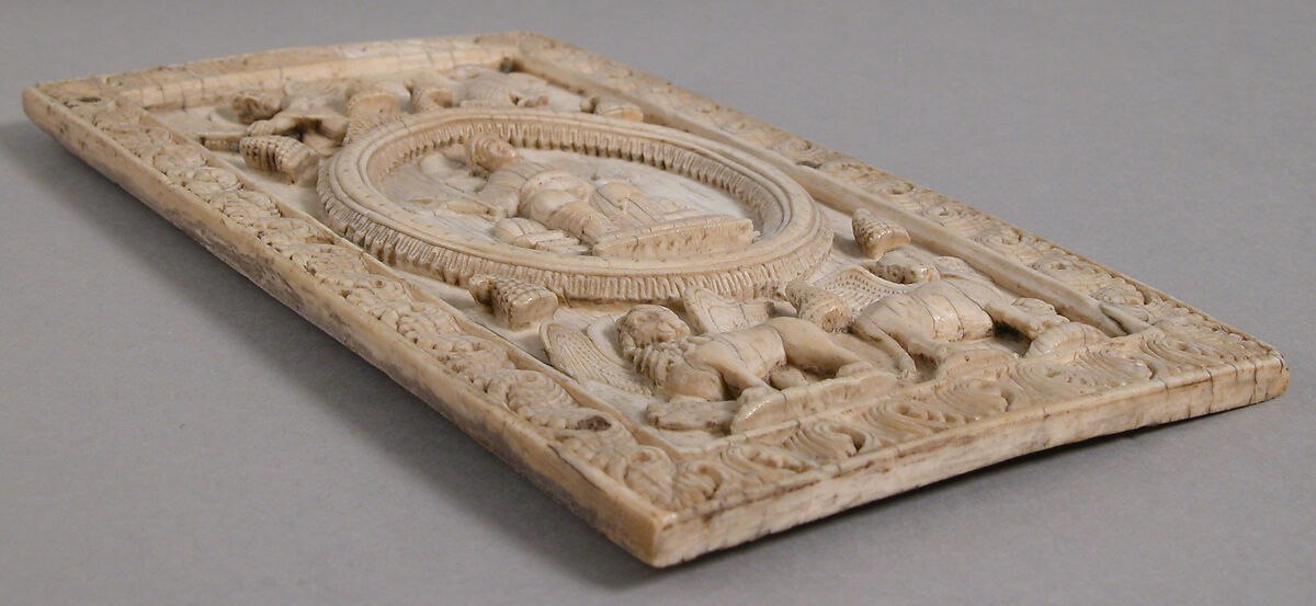 Plaque with Christ and the Symbols of the Four Evangelists, Elephant ivory, Ottonian