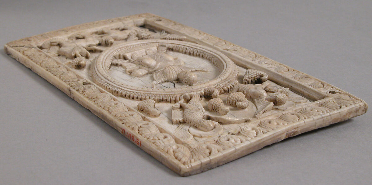 Plaque with Christ and the Symbols of the Four Evangelists, Elephant ivory, Ottonian