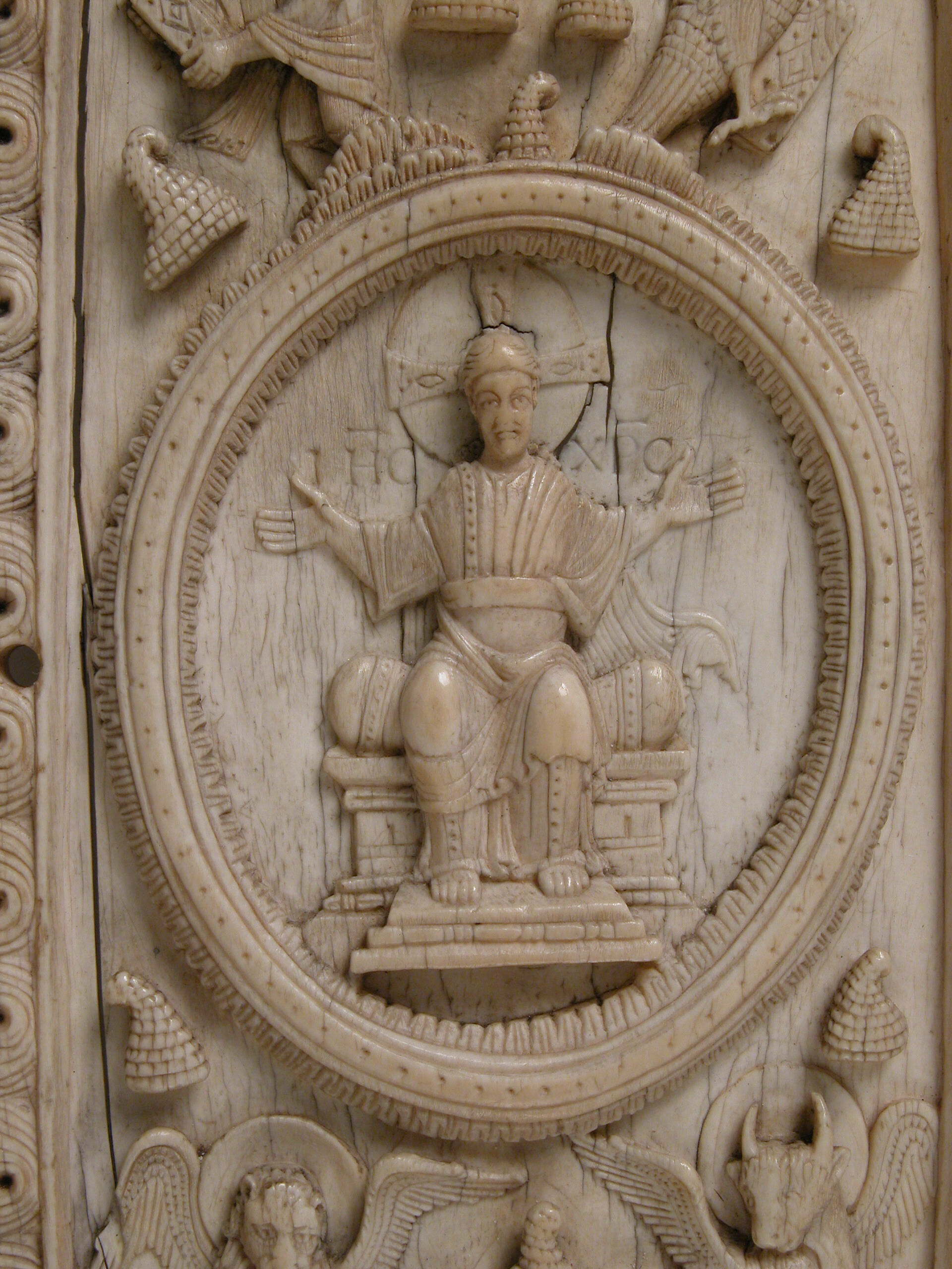 Plaque with Christ and the Symbols of the Four Evangelists